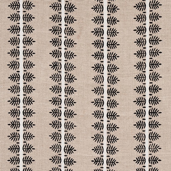 Schumacher Hand Block Print Alva Fabric - 1 Yard - Picture 1 of 5